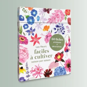 Coffret écrit et illustré sur les fleurs faciles à cultiver saison par saison. 60 fiches pratiques et décoratives + un lexique du vocabulaire de jardinage employé sur les fiches.